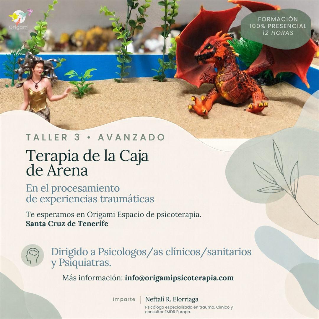 Taller 3 avanzado de Terapia de la Caja de Arena para el procesamiento de experiencias traumáticas